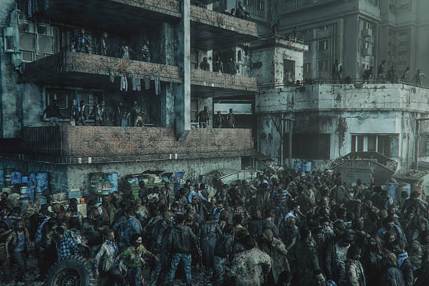 istock Zombie apocalypse in the city 2219096042