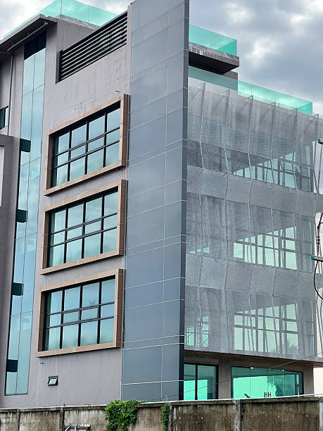istock exterior of the modern office building with windows 2219104304
