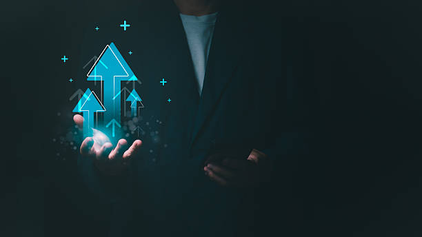 istock Business growth strategies and improving goals for success by increasing development and investment or reducing costs for goals to increase success. 2219108462