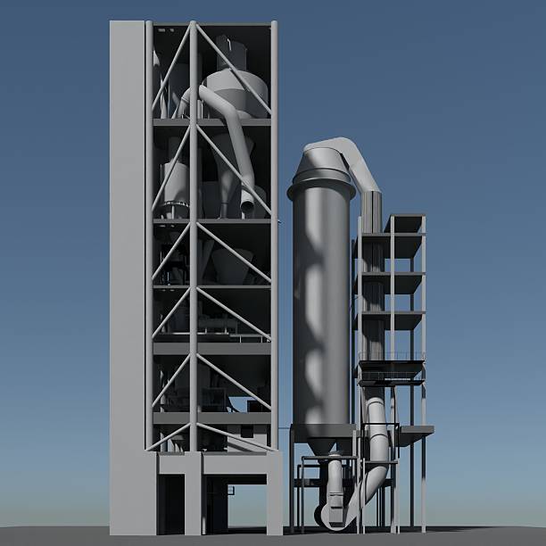 istock 3D illustration of industrial project 2219108680