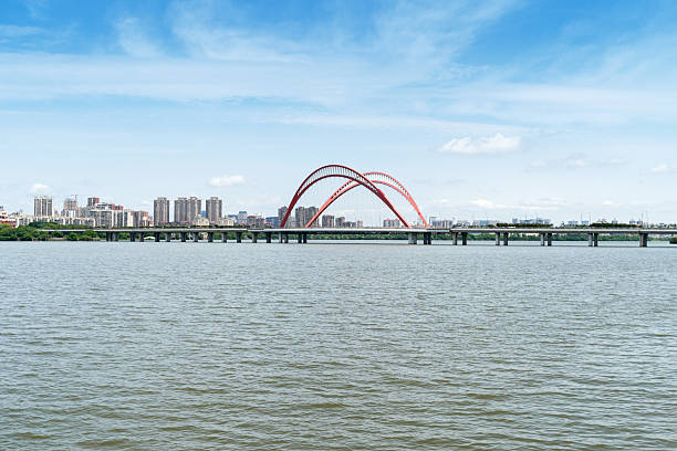 Amazing Modern Bridge against blue sky