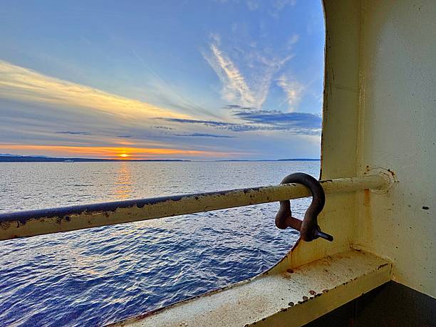 istock Riding the Ferry at Sunset 2219109632
