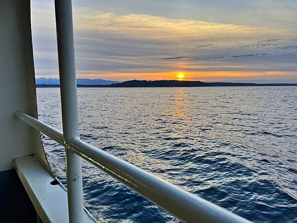 istock Riding the Ferry at Sunset 2219109670