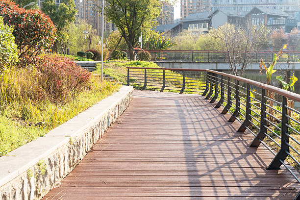 istock boardwalk in the City Park 2219112280