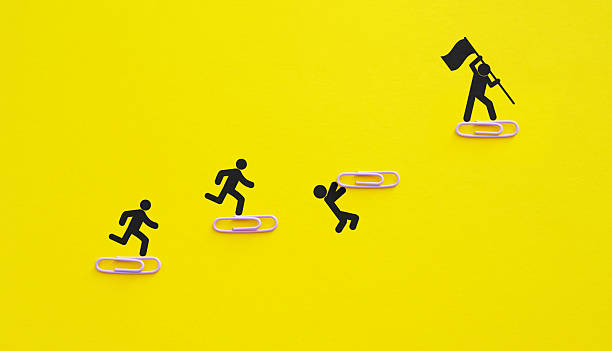 istock Adaptive Leadership for Startup business team development in office. Competition with competitive advantage 2219127066