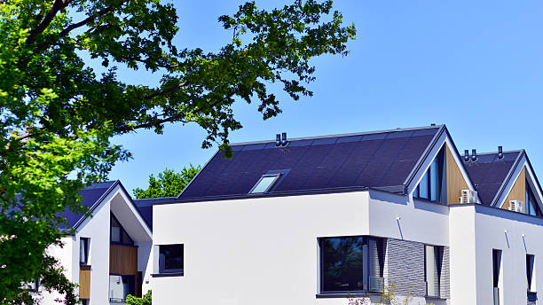 istock Residential homes with modern facade. 2219132020