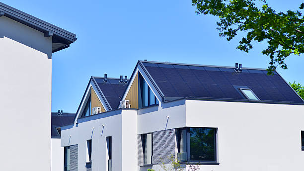 istock Residential homes with modern facade. 2219132022