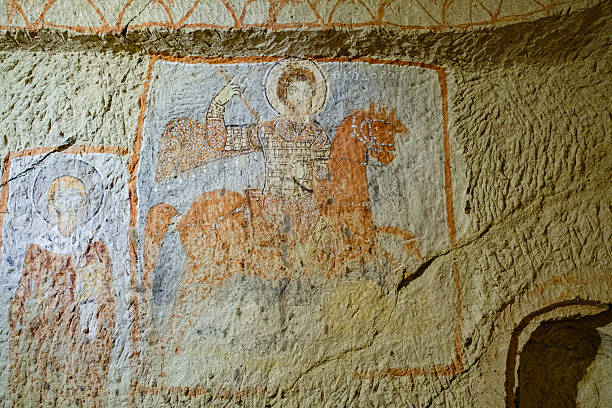 istock Cappadocia cave paintings 2219137560