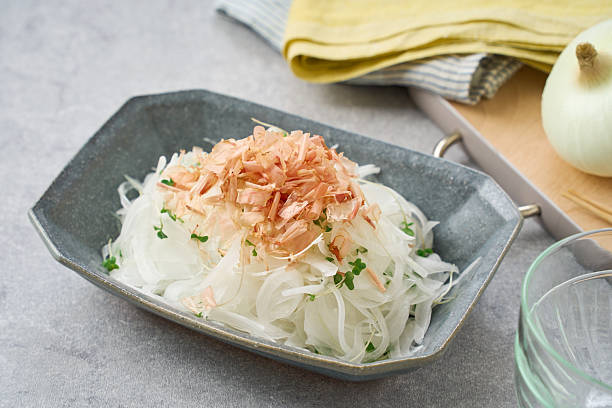istock Japanese onion salad with bonito flakes 2219138814