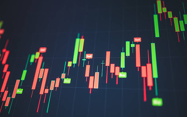 istock investment screen showing ai-driven graphs, candlestick charts, and financial data insights multi-indicator ai trading interface with user interaction during crypto market volatility 2219139458