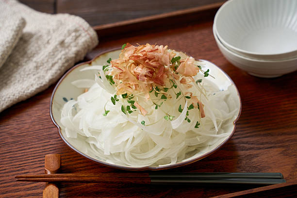 istock Japanese onion salad with bonito flakes 2219139655