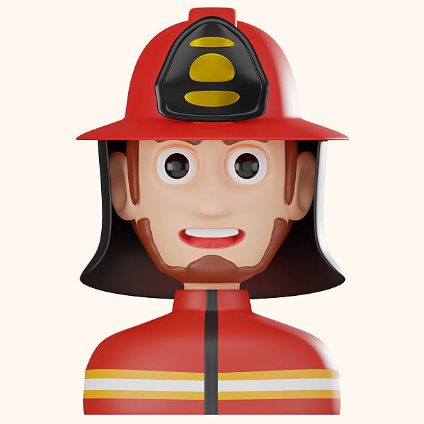 istock 3D Render of Firefighter Avatar Representing Courage and Safety Illustration 2219141445
