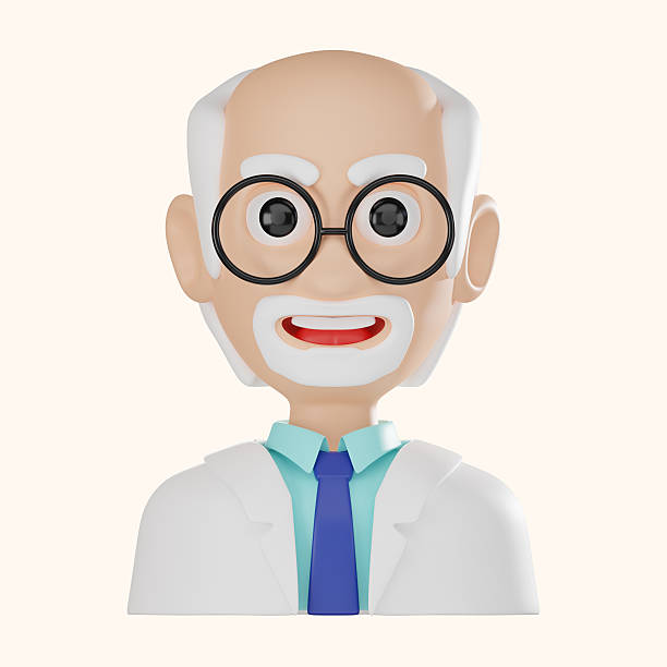 Scientist avatar showcasing laboratory researcher. Perfect for educational and scientific projects, highlighting innovation and technology in lab setting. 3D render illustration.