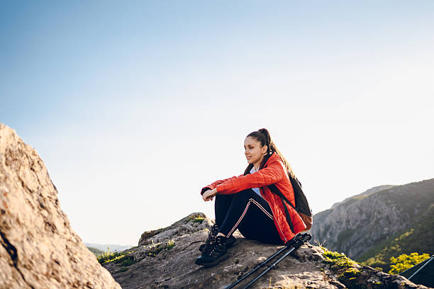 happiness woman running outdoor