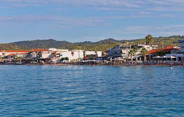 istock A coastal town sits on the shoreline under a clear blue sky 2219150791
