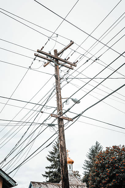 istock old wooden electricity post 2219152812