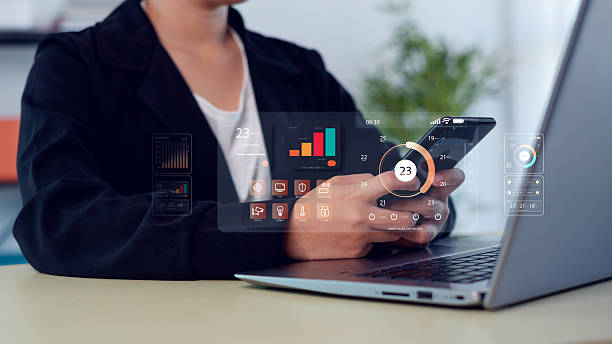 istock Concept digital transformation technology strategy, Analyst working with Business, metrics connected to database Corporate. 2219152985