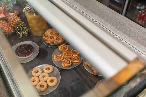 Cafe food display cabinet