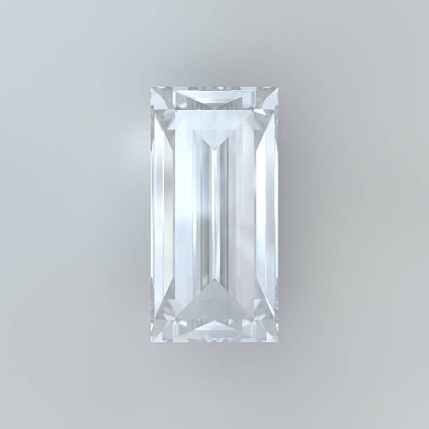 istock Luxury diamond Baguette cut  top view 2219154143