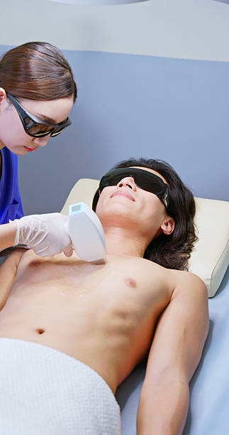 istock male laser chest hair removal 2219154656