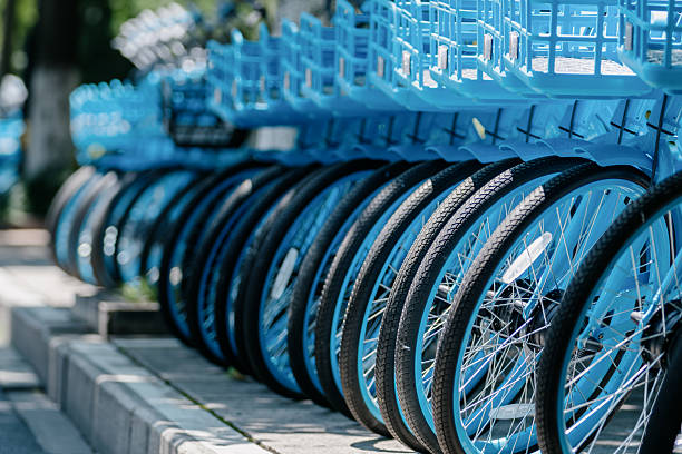 istock Public bicycles in the city 2219155390