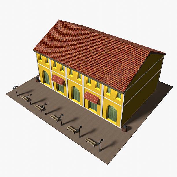 istock 3D illustration of coffee shop 2219159293
