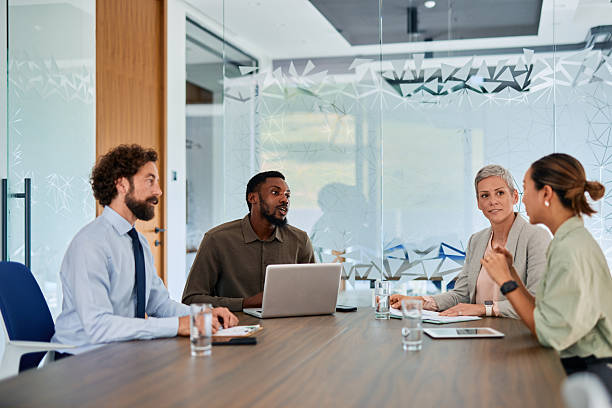 istock Business team discussing during a meeting in the office 2219159825