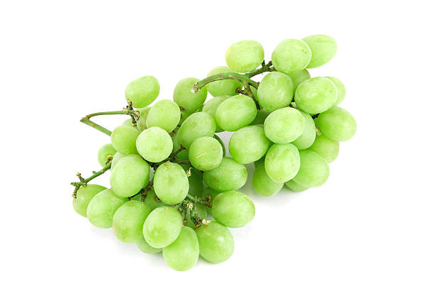 istock fresh green grapes isolated on white background 2219167830