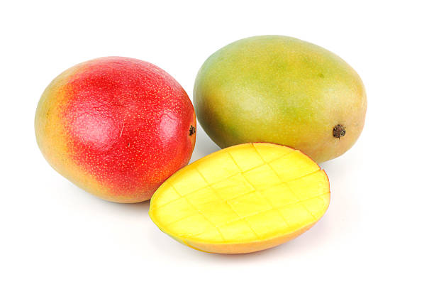 istock fresh mangoes isolated on white background 2219167866