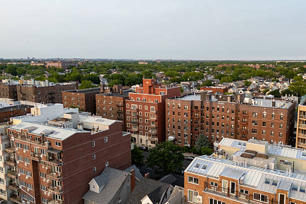 istock City view from high-rise apartment. 2219169094