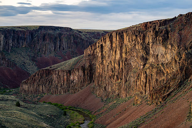 istock Owyhee River canyon walls at sunset with warm light 2219171416