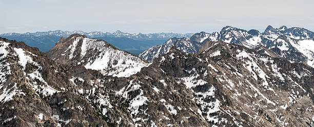 Closeup of the Sawtooth mountains in Idaho