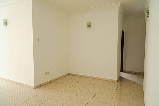 istock Empty room in a modern apartment with white walls 2219171828