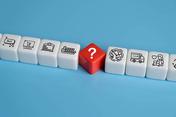 istock Icon with white and red cube for difficulty of doing global business. Challenge from uncertainty and legal compliance. Taxes for international  trade between countries. World economy. 2219172023