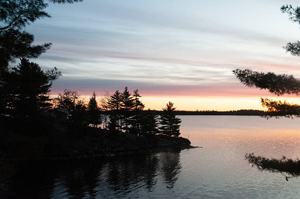 istock Sunrise over a beautiful Canadian Lake 2219172179