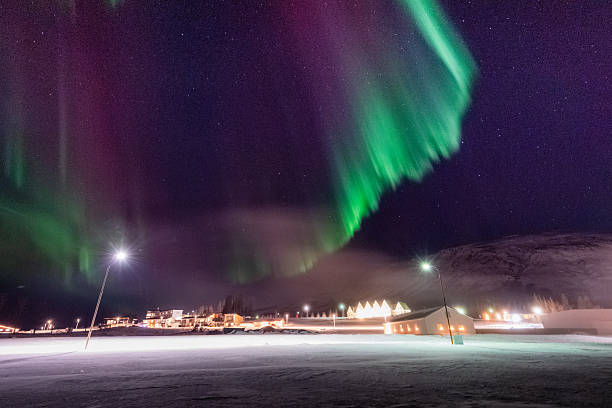 istock Aurora Borealis over Island 2219172235