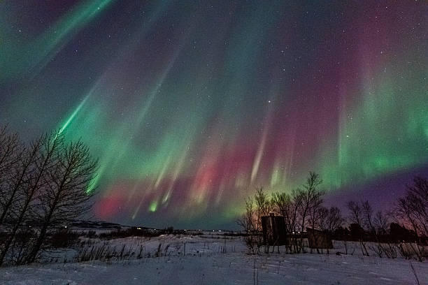 istock Aurora Borealis over Island 2219172238