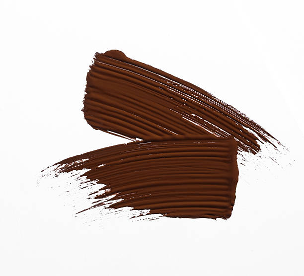istock brown mascara swatch, make up swatch, cosmetics textures, mascara, eyebrow mascara 2219195080