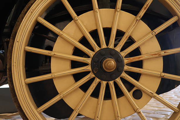 Closeup shot of an antique carriage