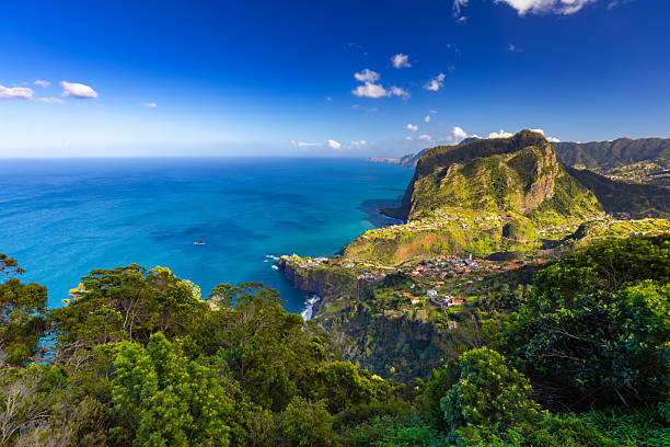 istock Madeira landscape with mountains and ocean view 2219201435
