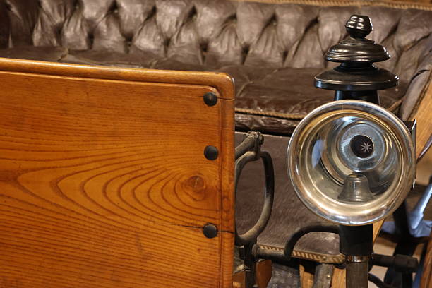 Closeup shot of a carriage lantern