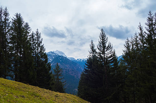 Oberstorf in Germany between mountains