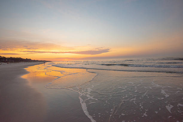 istock Beach Scene at Sunrise-Hilton Head, South Carolina 2219213810