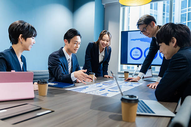 Business people having a meeting