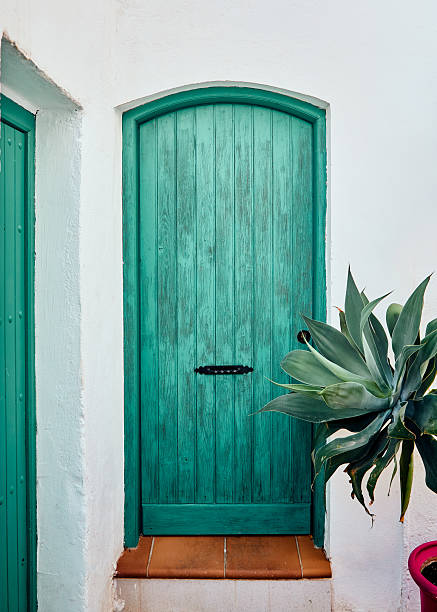 Old Turquoise Blue Door