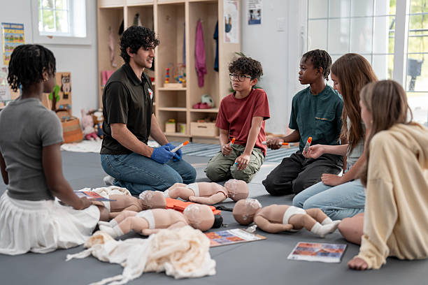 istock First Aid and CPR Training Workshop for Children and Young Adults 2219220349
