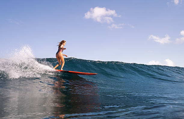 istock Longboard surf girl 2 2219228602