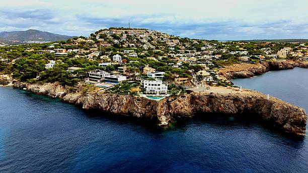 istock Summer town laying on a rock in Mallorca 2219230461