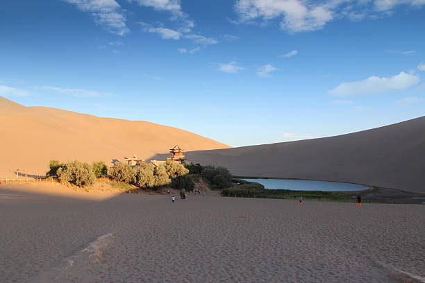 istock Singing Sand Dunes (Mingsha Shan) and Crescent Moon Lake, Dunhuang 2219246209