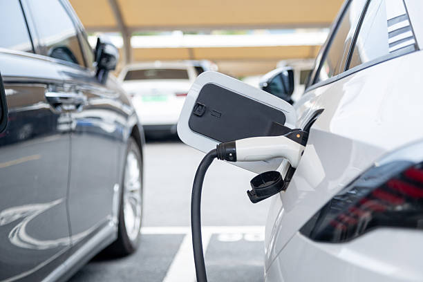 istock Charger of an electric car. 2219246764